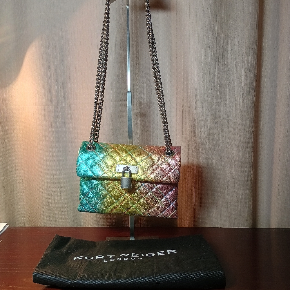 Kurt Geiger Brixton Lock Flap Shoulder Bag - Picture 2 of 7
